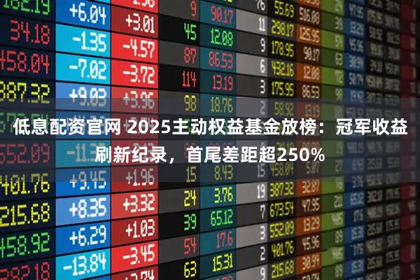 低息配资官网 2025主动权益基金放榜：冠军收益刷新纪录，首尾差距超250%